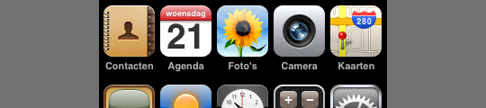 Extra iconen op je springboard: Five-Column SpringBoard