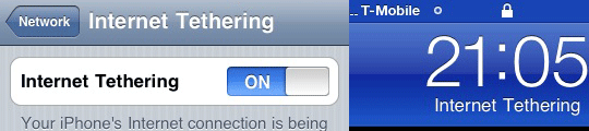 iPhone tethering: internet op laptop via iPhone