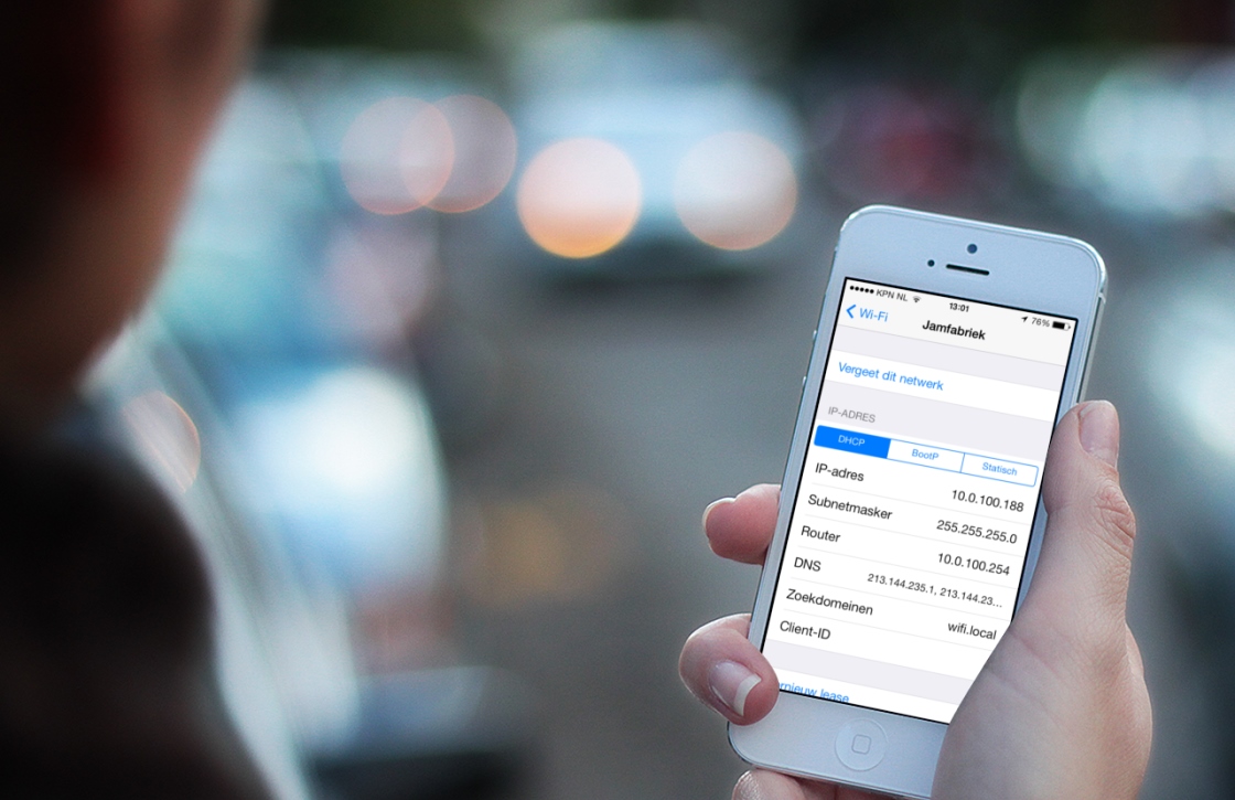 Wifi op iPhone instellen