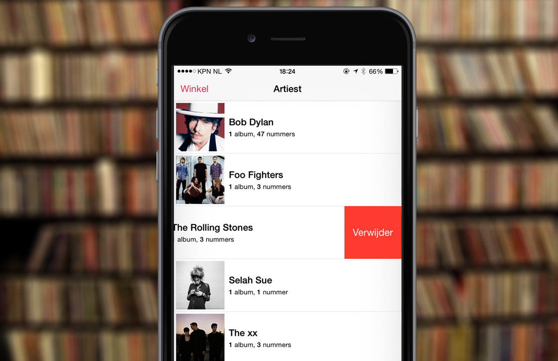 In 4 stappen muziek verwijderen in iOS 8