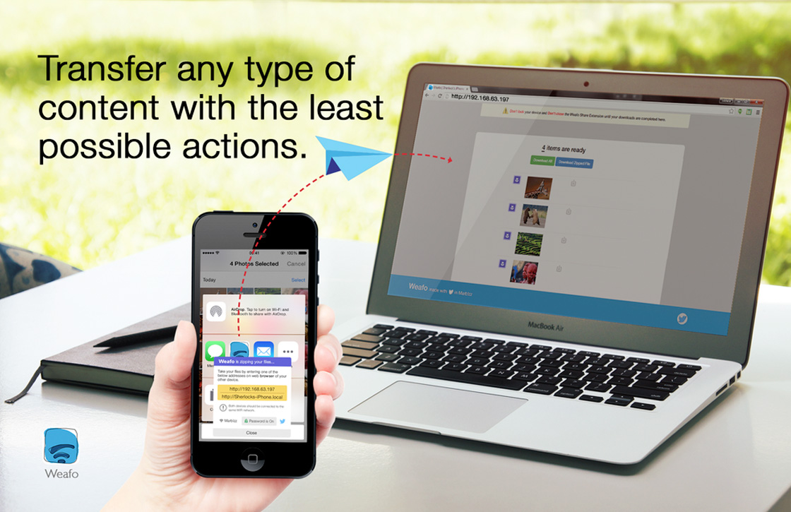 Deel je bestanden via handige iOS-extensie Weafo
