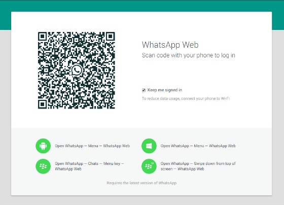 whatsapp web voor de iphone