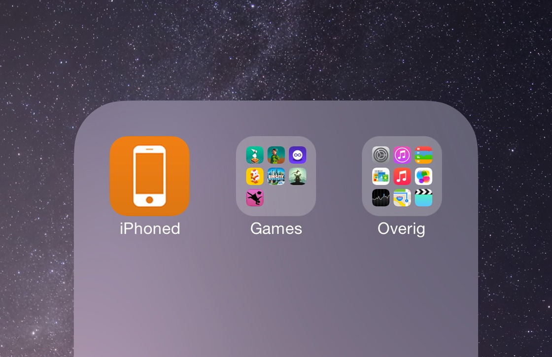 Met deze geheime iOS-functie plaats je mappen in mappen