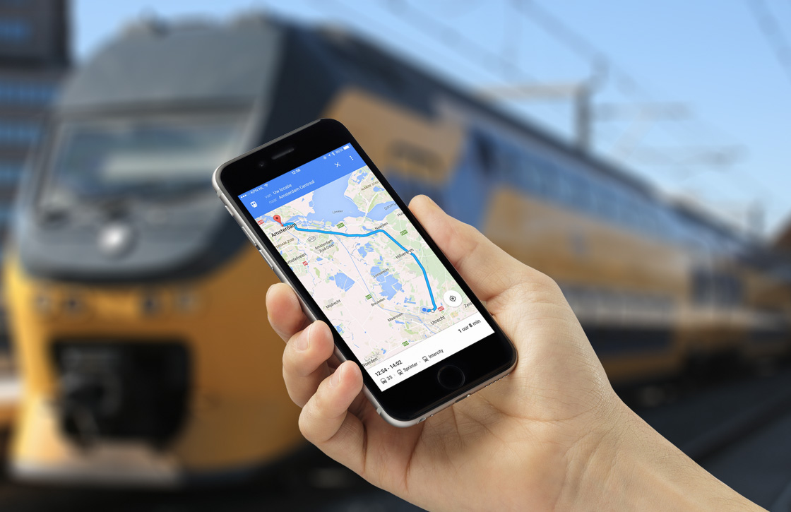 Google Maps toont nu ook of je trein op tijd rijdt