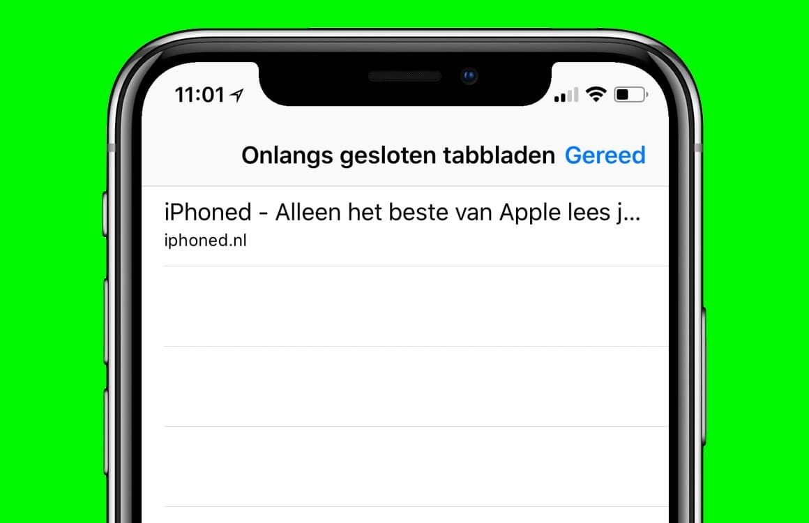 Zo open je per ongeluk gesloten tabbladen opnieuw in Safari