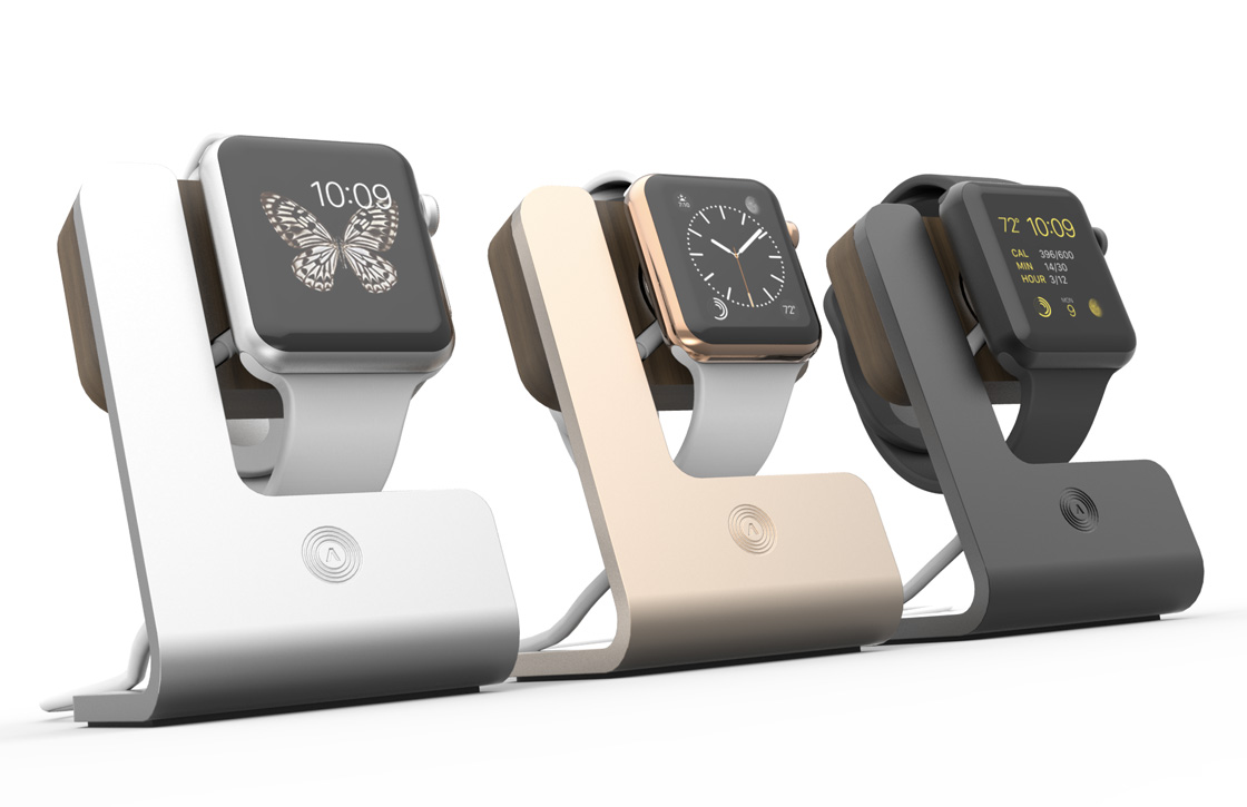 ‘Apple Watch docks van derden met ingebouwde oplader toegestaan’