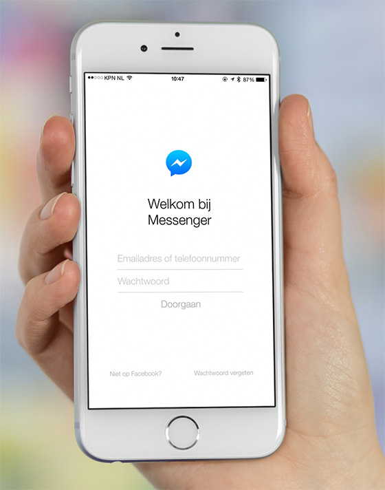 facebook messenger zonder account