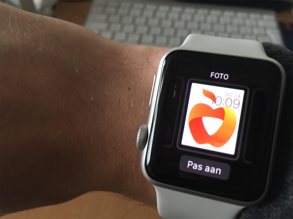 apple watch foto's instellen k