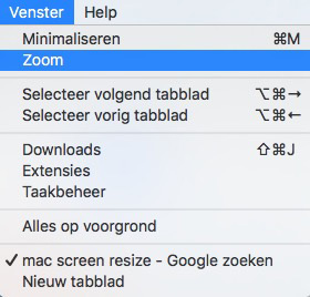 mac-venster vergroten