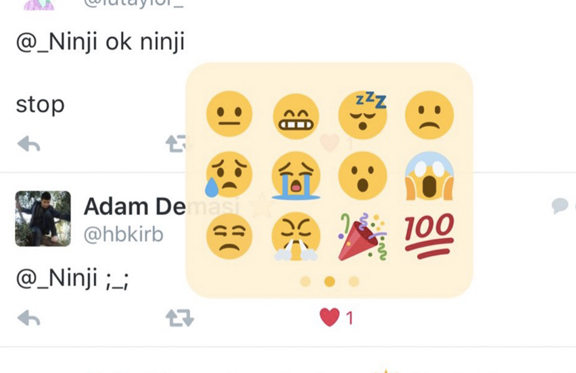 twitter emoji reacties