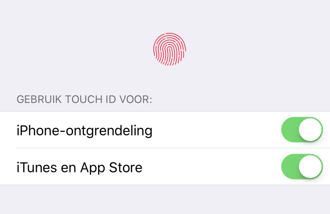 Touch ID Problemen