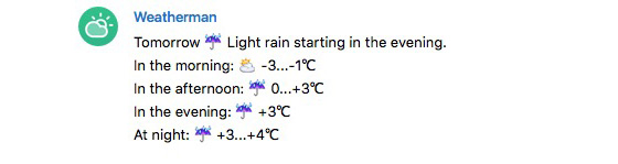 weatherman bot