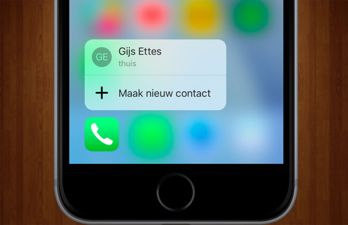 Tip: haal meer uit de Telefoon-app met 3D Touch