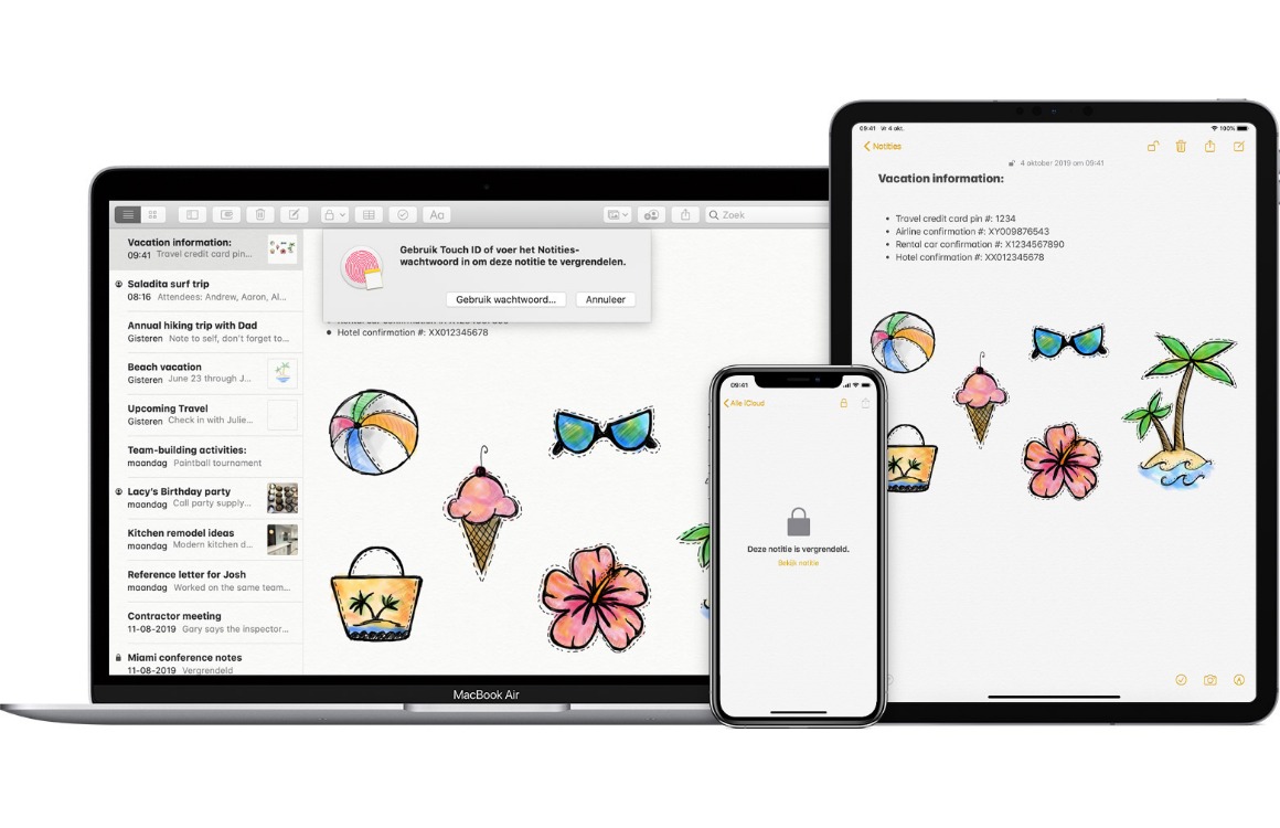 In 4 stappen notities beveiligen op je iPhone, iPad en Mac