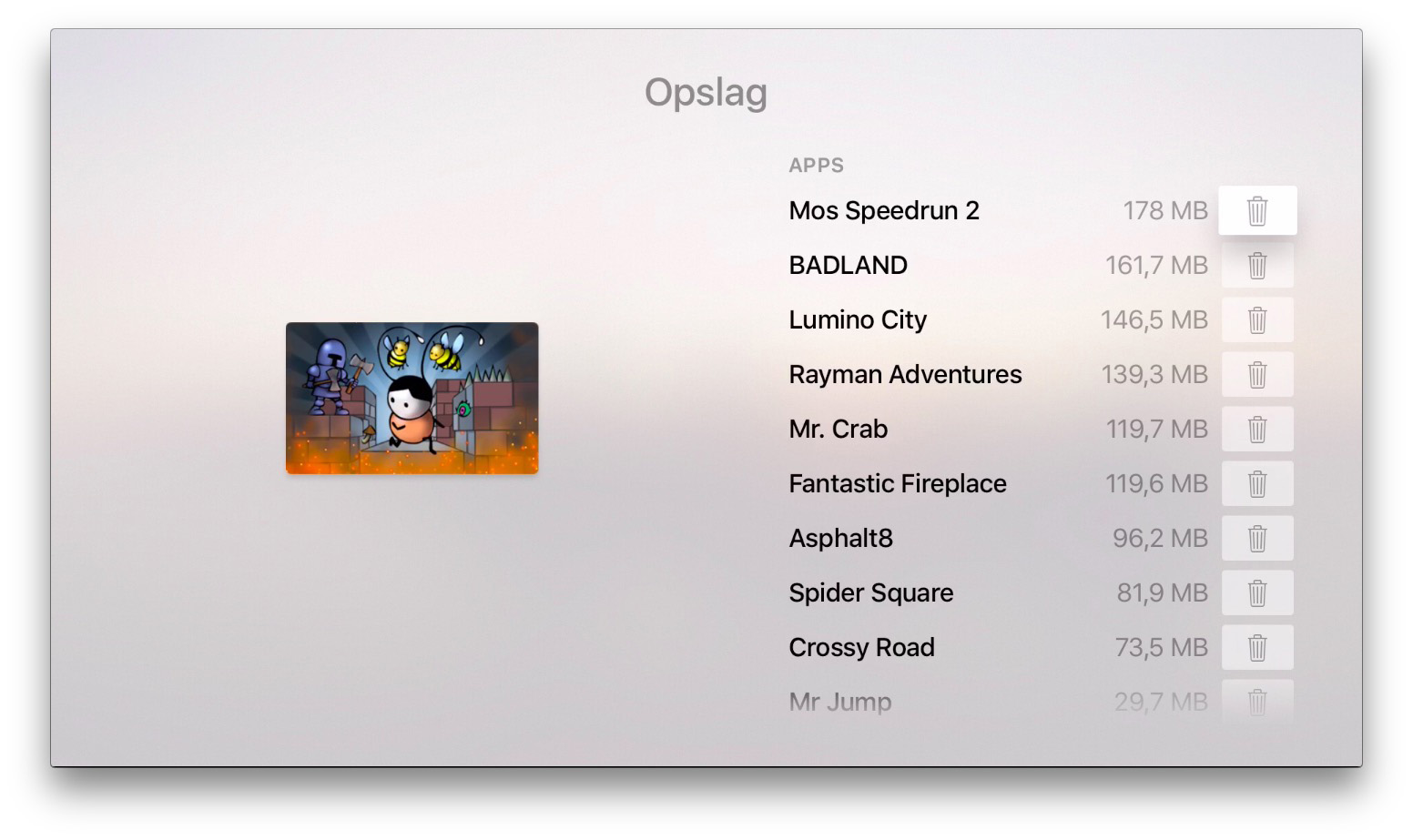 apple tv opslag