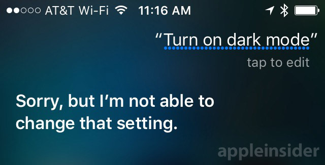 Siri Dark Mode