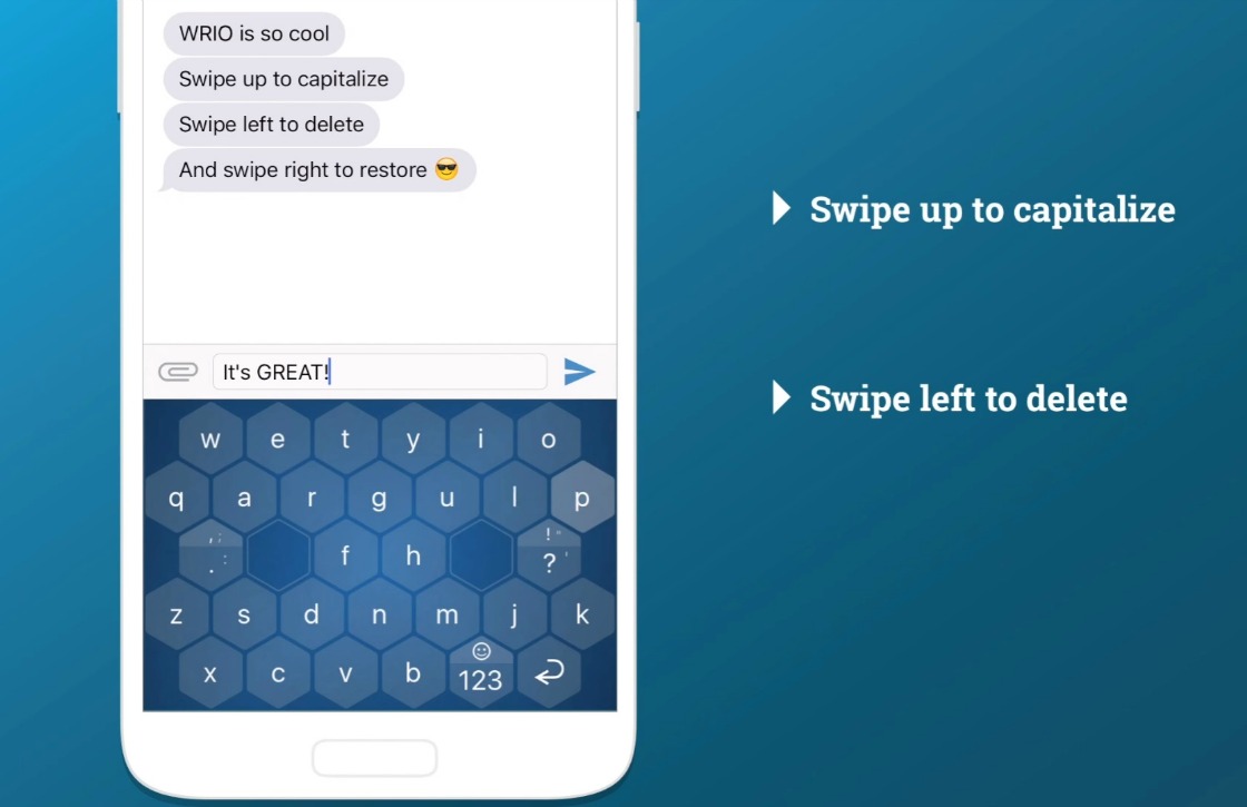Type vliegensvlug op je iPhone met het WRIO Keyboard