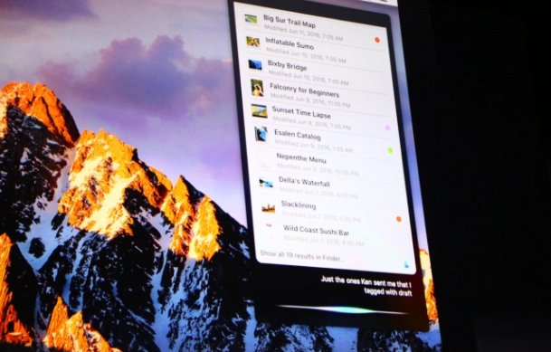 macOS Sierra Officieel Siri