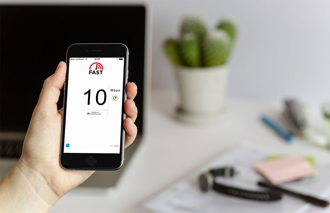 Met de FAST-app van Netflix test je de internetsnelheid op je iPhone