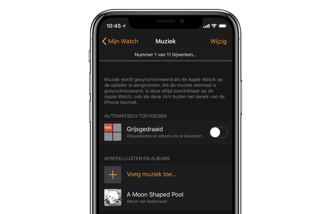 Apple Watch muziek