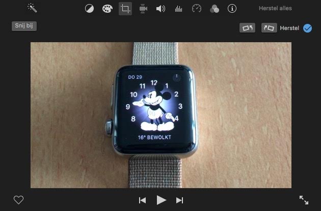 iphone video kantelen imovie