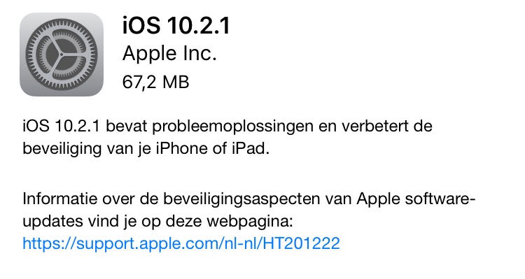 ios 10.2.1