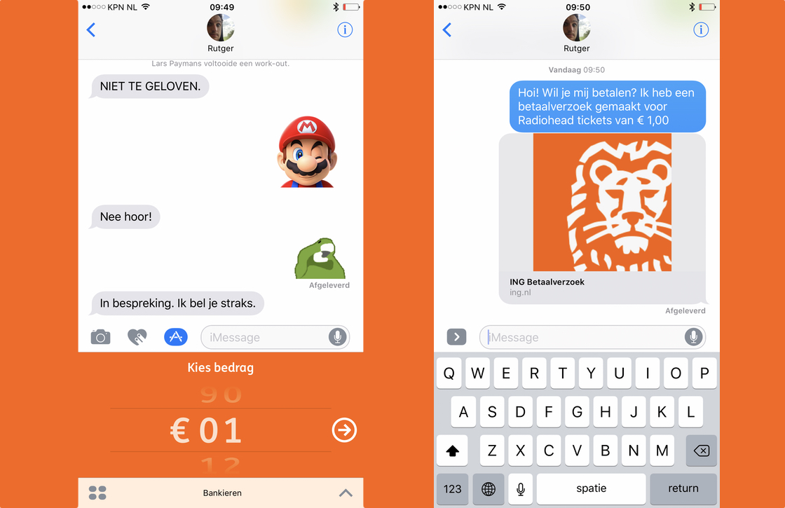 ING iMessage app