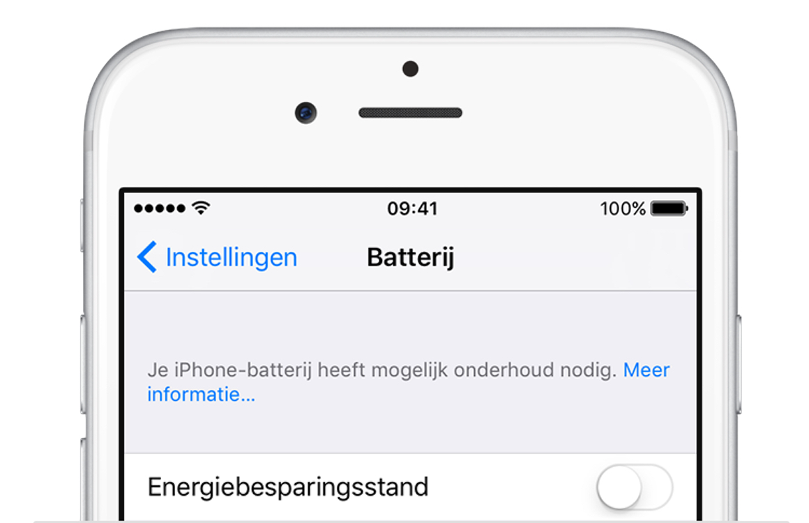 iPhone batterijstatus