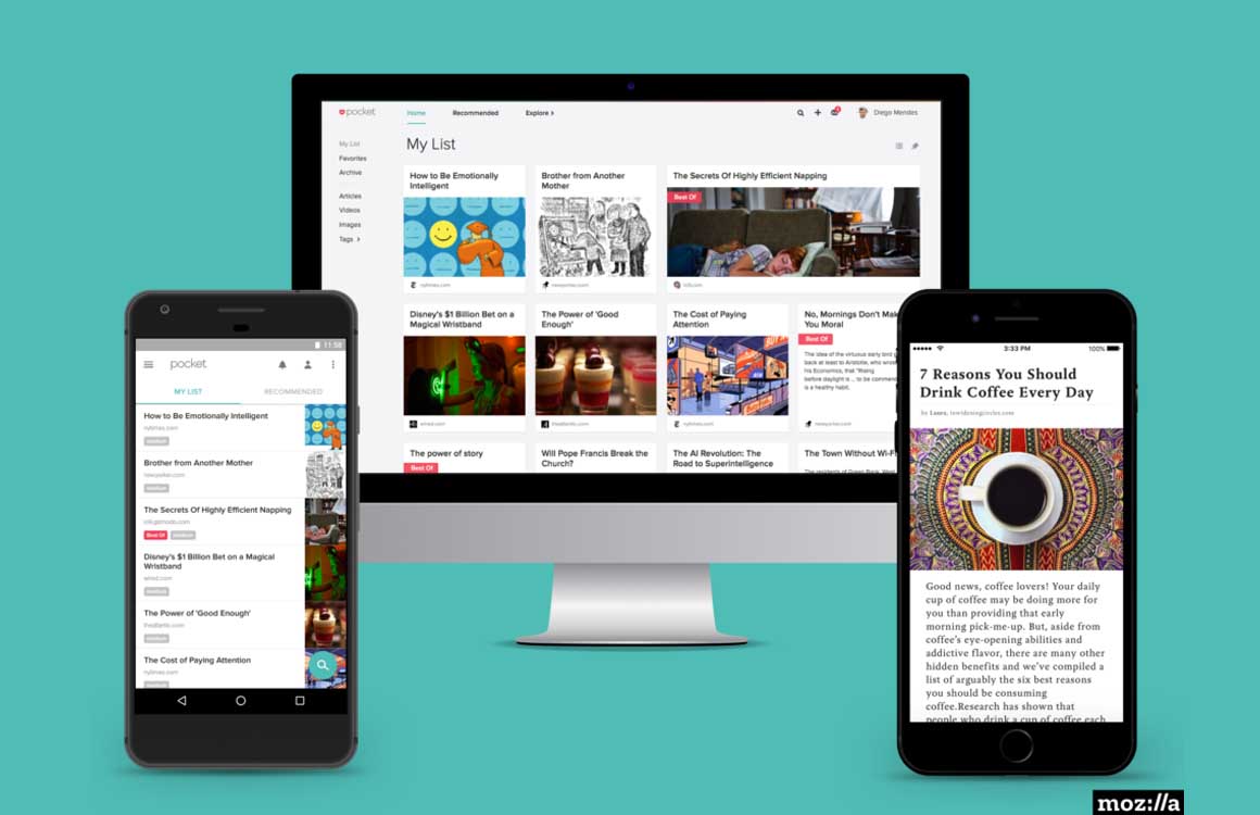 Later lezen-app Pocket overgenomen door Firefox-maker Mozilla