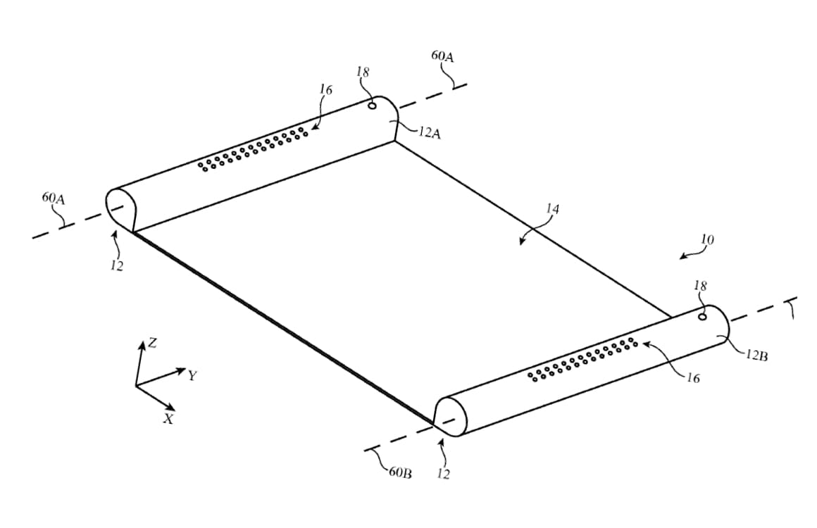 Apple onderzoekt futuristisch-ogend apparaat met uitrolbaar OLED-scherm