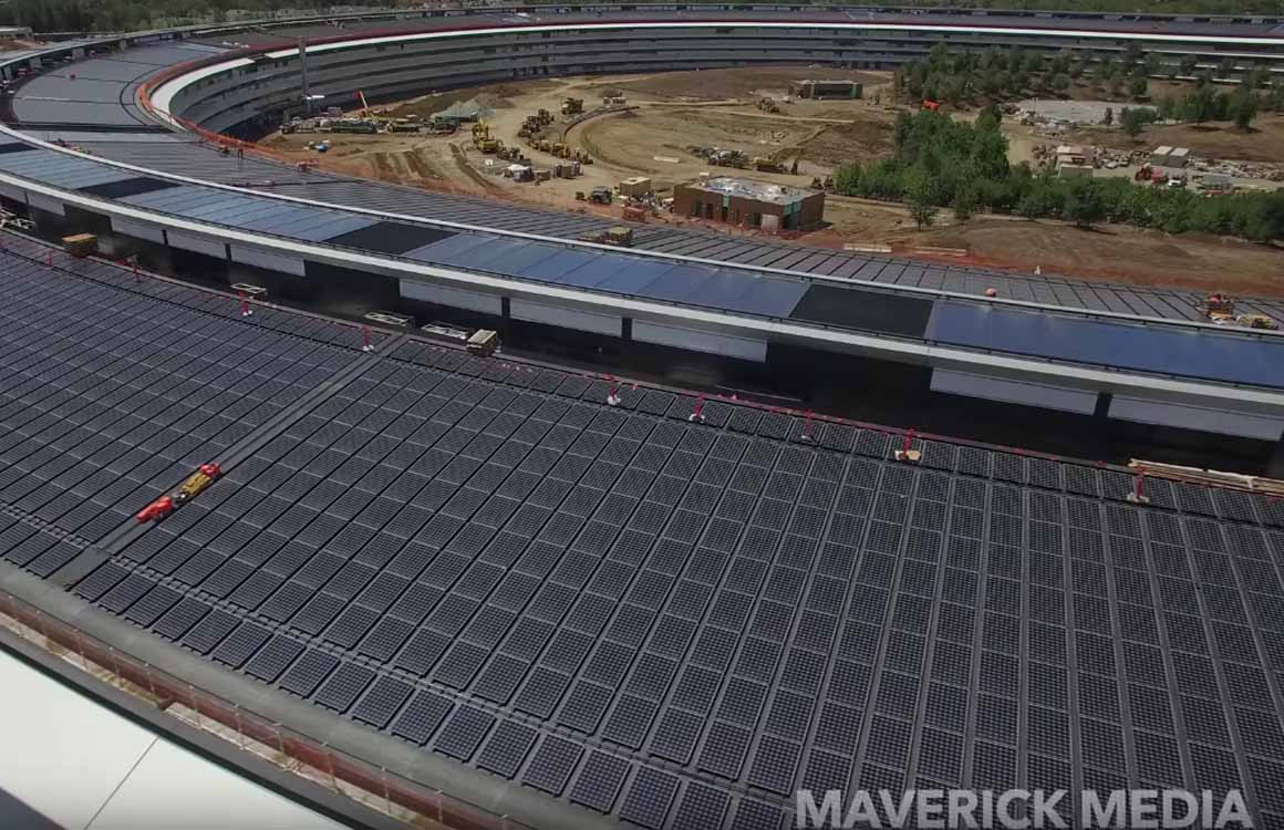 Apple Park dronevideo laat zien dat er nog werk voor de opening is