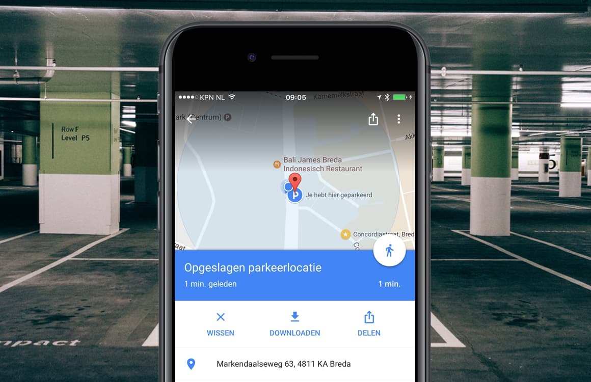 Zo laat je Google Maps je parkeerlocatie onthouden