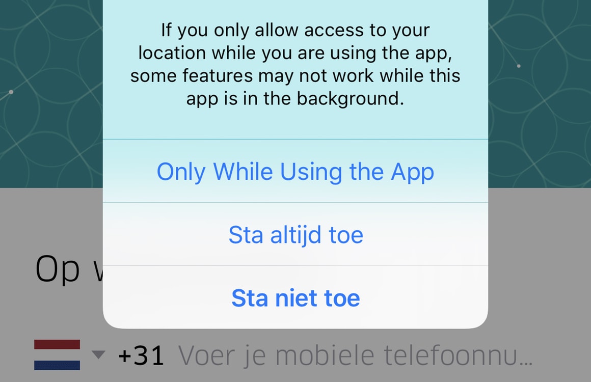 iOS 11 locatiegegevens