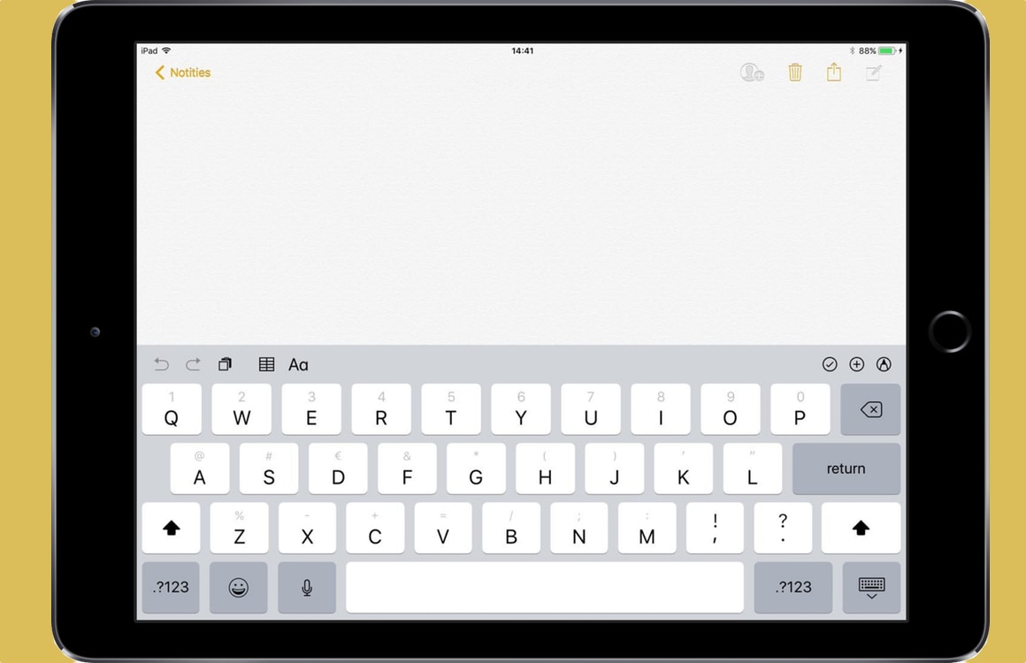 iOS 11 Quicktype toetsenbord