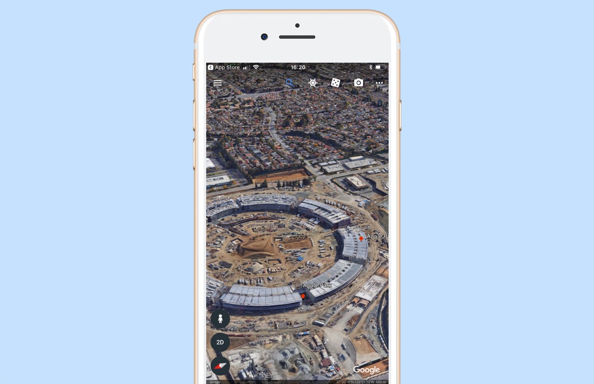 Google brengt vernieuwde Google Earth uit voor iOS