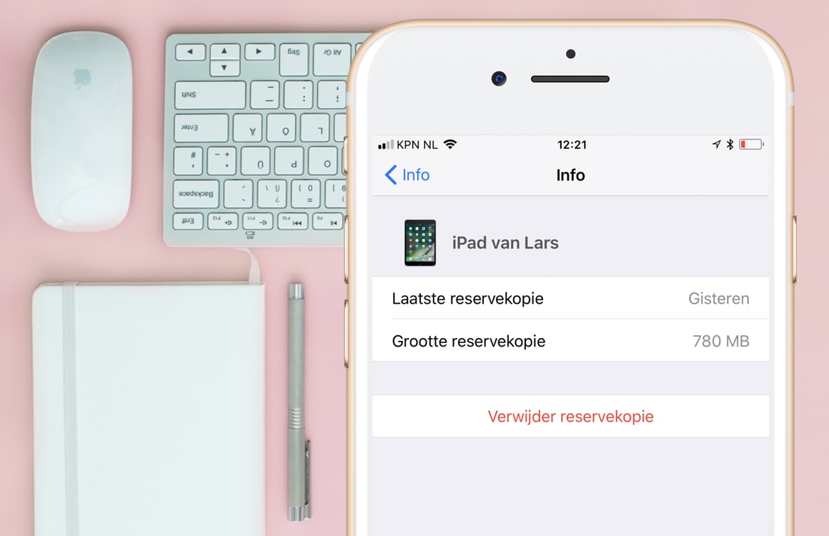 iPhone backup verwijderen