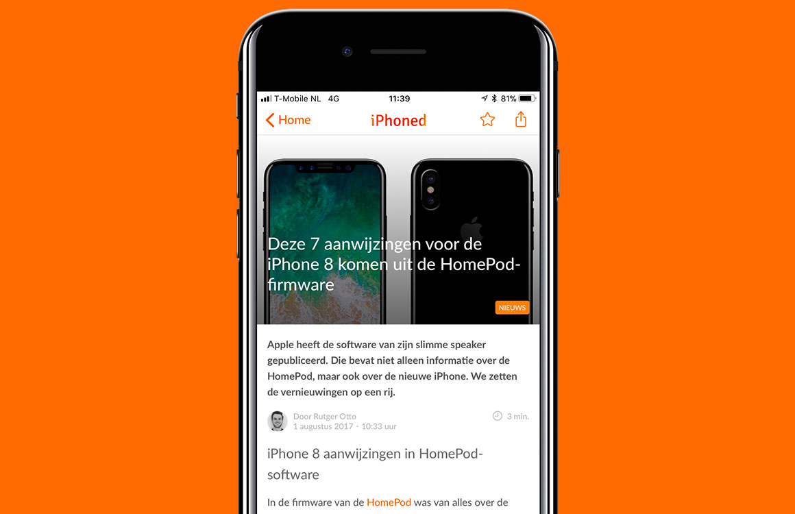 Nieuwsoverzicht week 31: iPhone 8 gelekt en nieuwe iPhone SE
