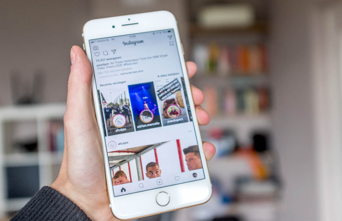 Instagram toont verhalen van gebruikers groter in de feed