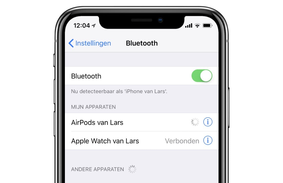 Bluetooth koppelen iPhone