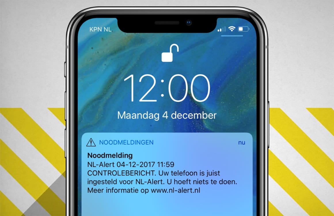 iPhone-gebruikers ontvangen automatisch NL Alert sinds iOS 12.2