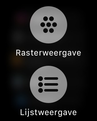 Apple Watch homescreen