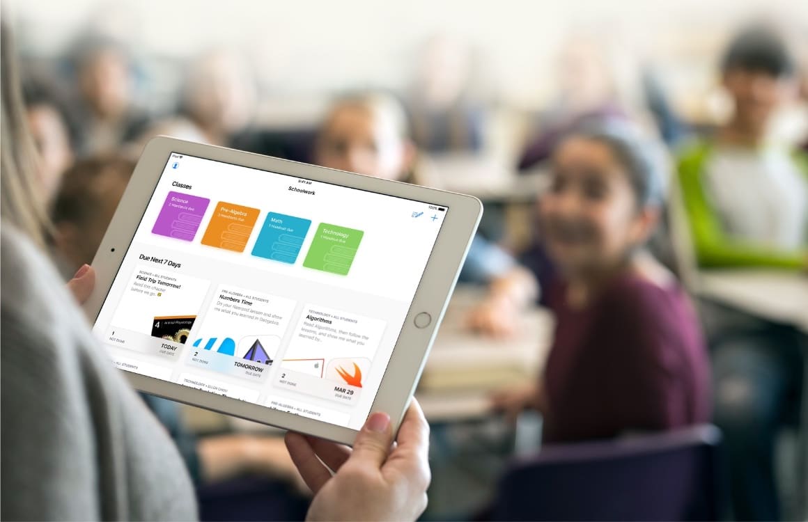 Schoolwork, korting en meer: dit doet Apple om het klaslokaal te veroveren