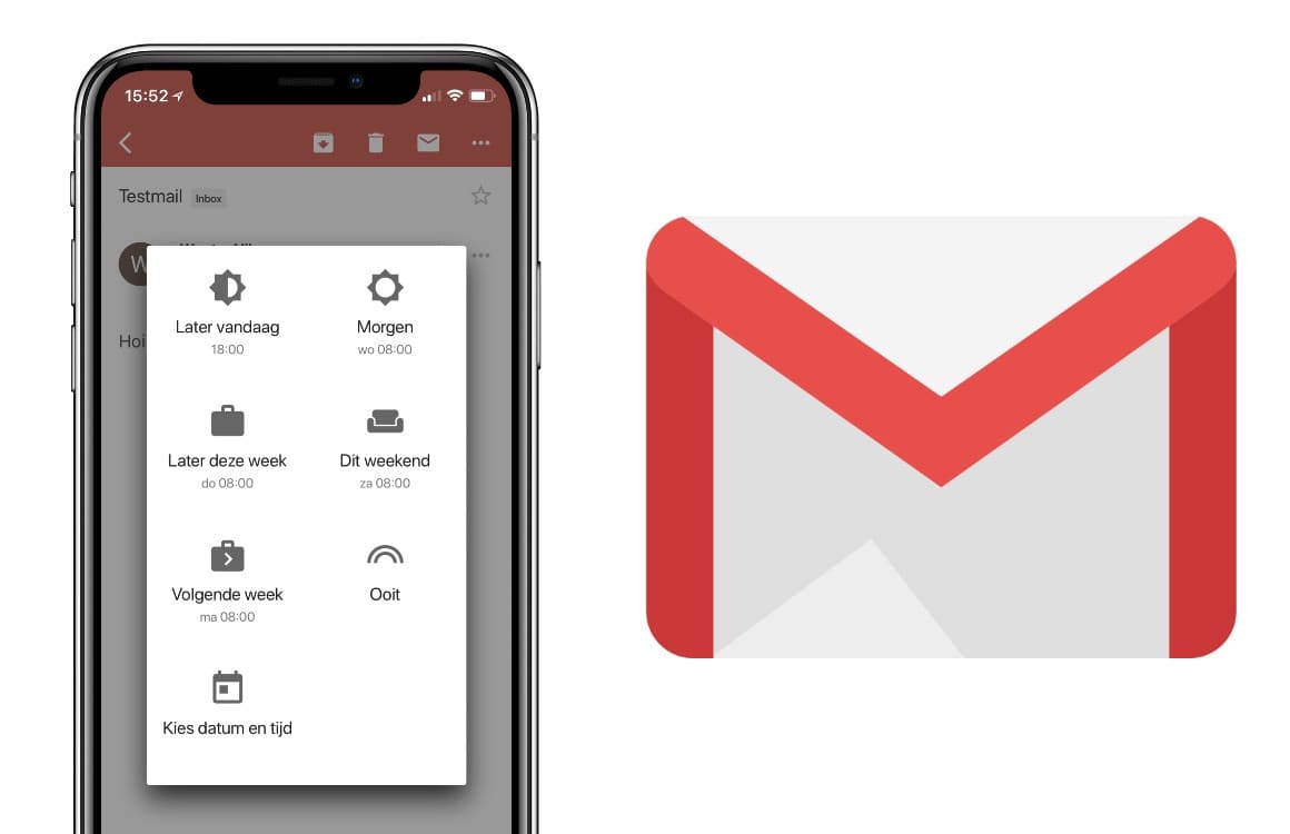 Zo kun je mailtjes snoozen met de Gmail-app voor iOS