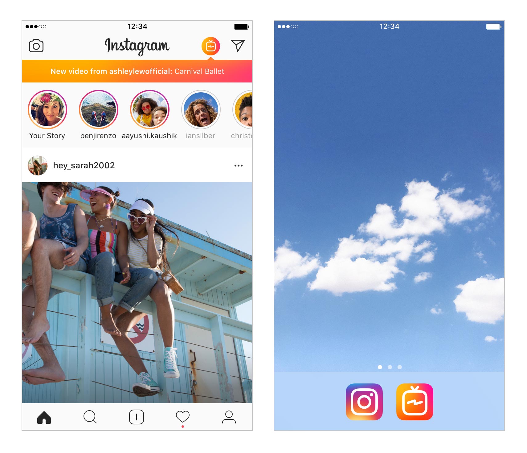 IGTV app openen