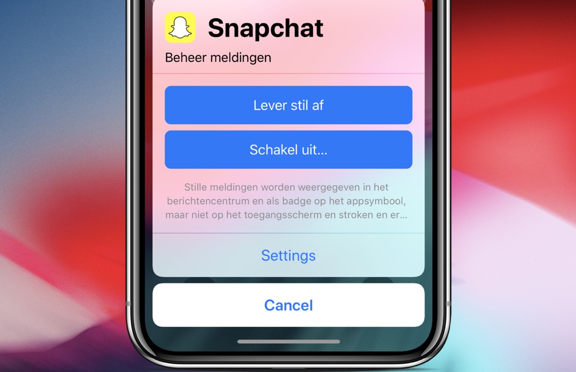 Tip: zo gebruik je de ‘stille meldingen’ van iOS 12