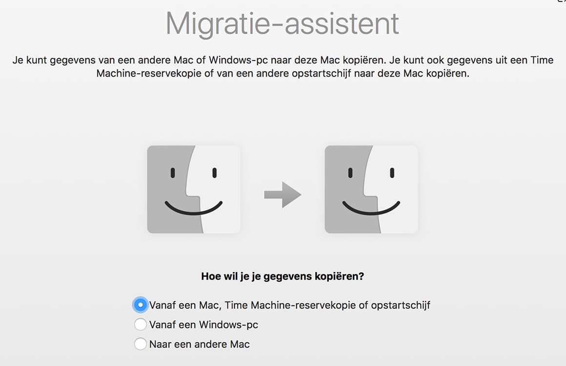 Mac overzetten