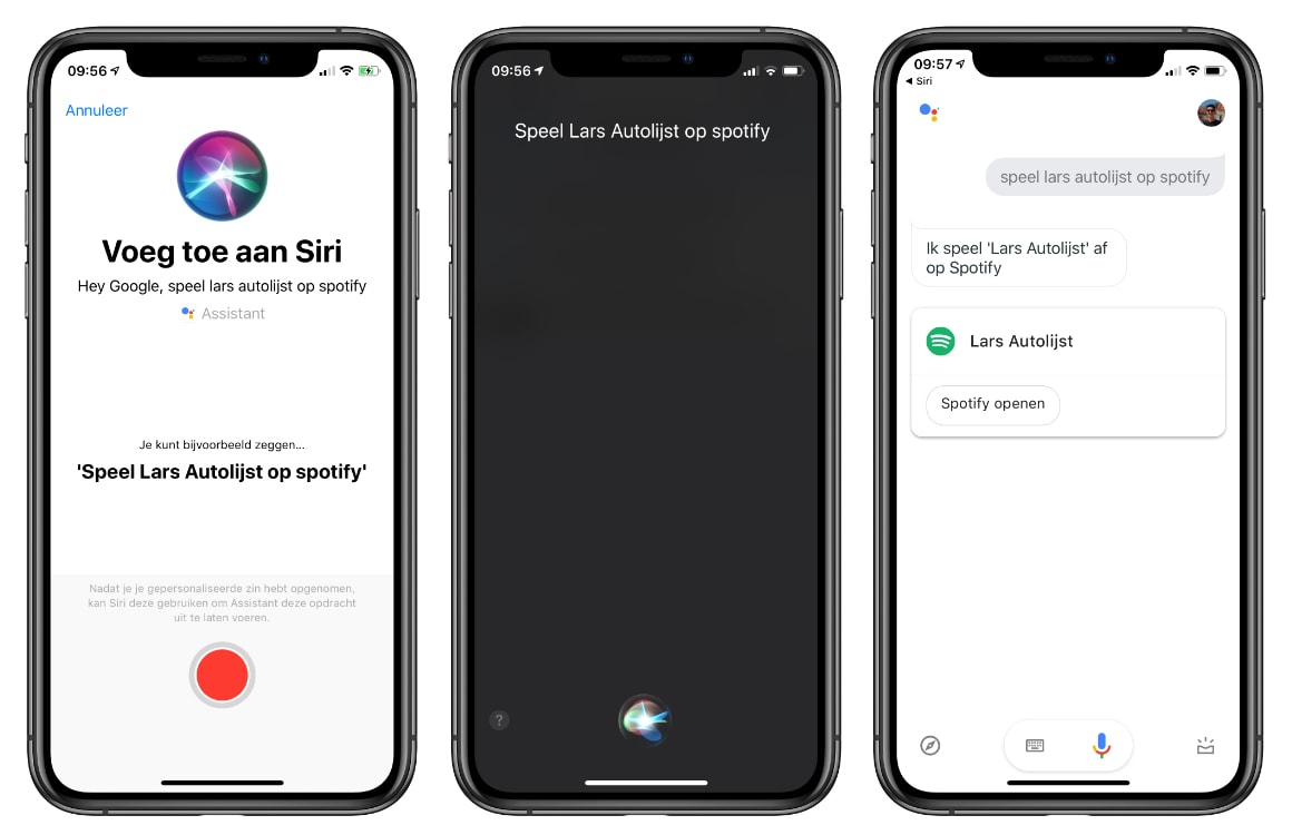 Google Assistent Siri Shortcuts