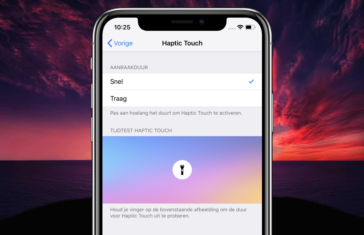 iPhone XR-tip: zo laat je Haptic Touch sneller of langzamer werken