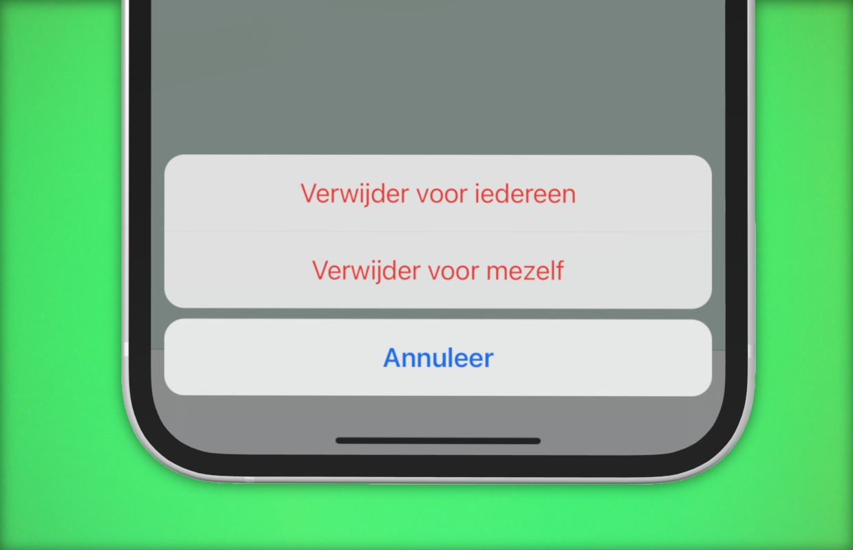 Zo verwijder je een WhatsApp-bericht voor jou en de ontvanger