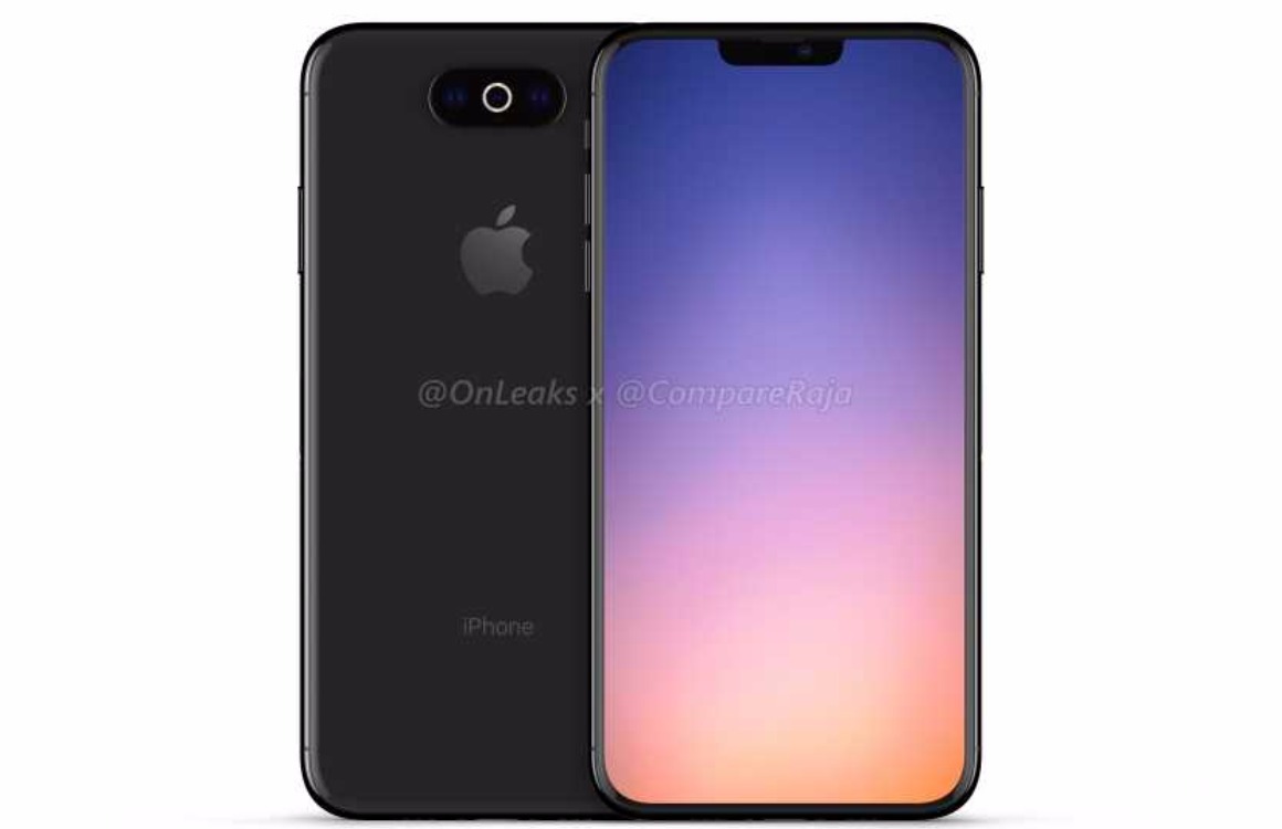 iPhone 2019 render horizontale driedubbele camera 2